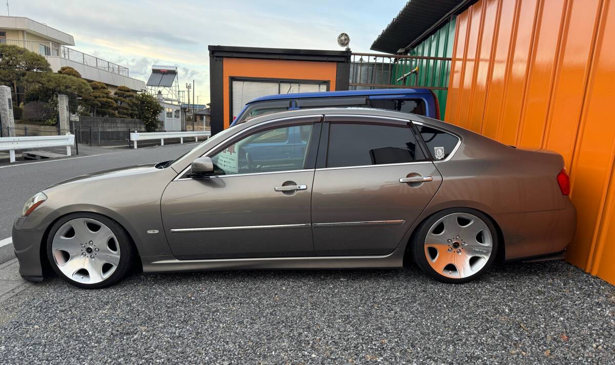 ☆日産 フーガ ☆250GT タイプS Y50 純正ナビ ETC バックカメラ フルセグTV ローダウン 深リム 車検令和7年8月迄拍卖