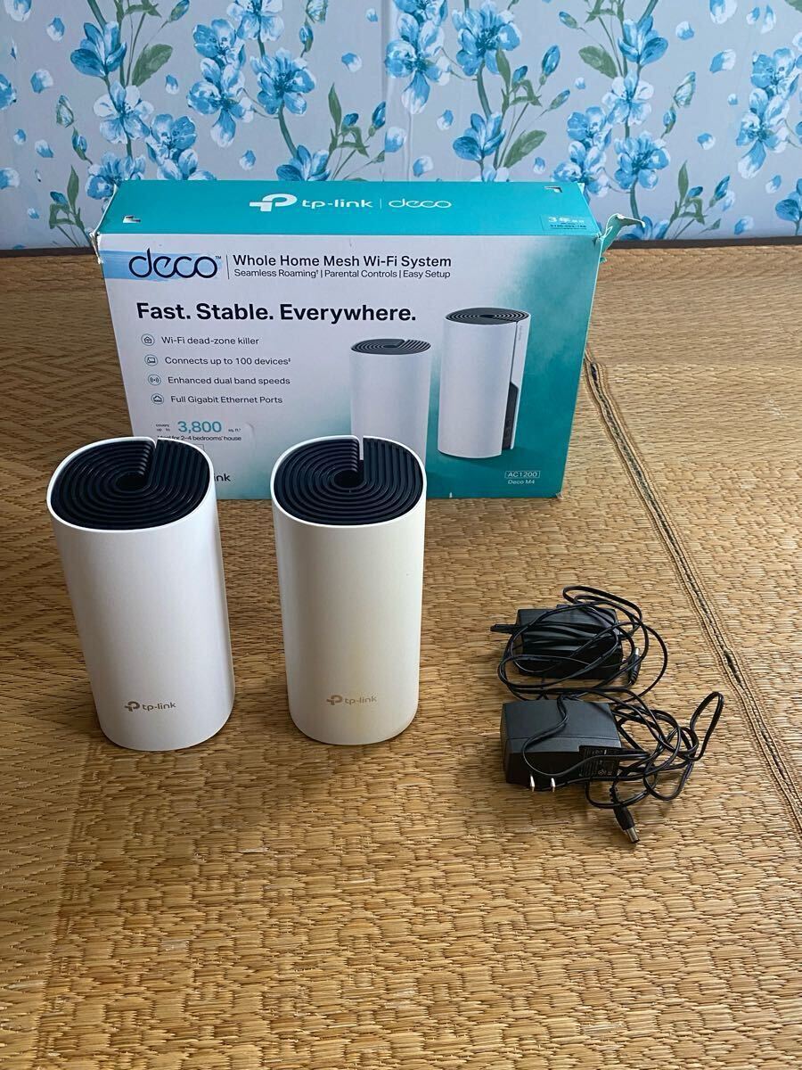 5000円スタート 動作確認済み tp-link メッシュ無線ルーター decoM4 AC1200拍卖