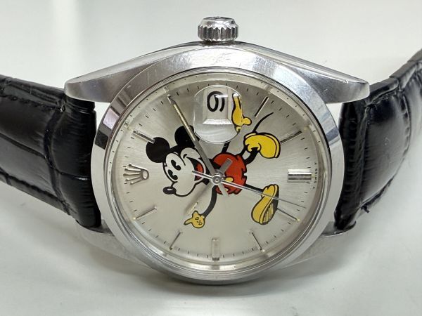 ロレックス オイスターデイトRef6694手巻ミッキーダイヤル 1965年拍卖