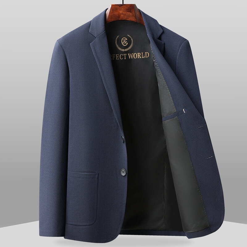 テーラードジャケット スーツジャケット カジュアルジャケット メンズ*新品 ブレザー 春服秋服紳士服【MA05】ネイビー 3XL拍卖