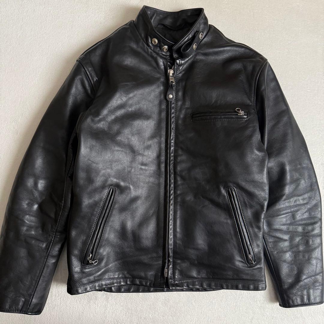 ショット 641 レザージャケット ボアライナー付属 現行 38拍卖