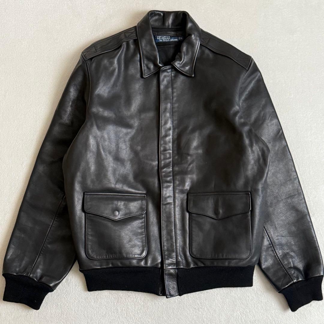 Polo by Ralph Lauren A-2 レザー フライトジャケット拍卖