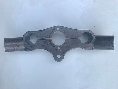 インライン スプリンガーフォーク ハンドルバー ファブリケーター トップクランプ 1インチ用 チョッパー ナックル ショベル パンヘッド拍卖