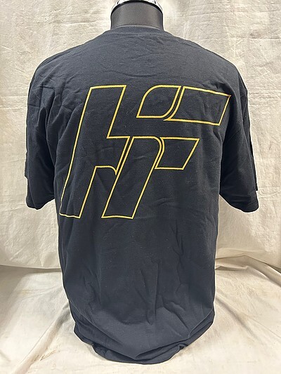 Heman Faburication HF 半袖Tシャツ Lサイズ ブラック ヴィンテージ ブラック ハーレー ホットロッド チョッパー スケーター バイカー拍卖