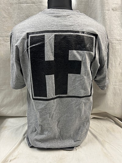 Heman Faburication HF 半袖Tシャツ Lサイズ グレー ハーレー ホットロッド ナックル パンヘッド ショベル ツインカム ソフテイル エボ拍卖