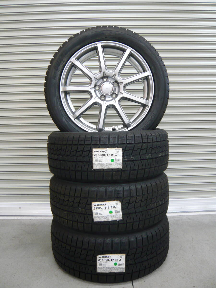 新品☆ヨコハマアイスガードIG70☆215/50R17☆スタッドレスタイヤセット☆レガシィツーリングワゴン・レガシィB4拍卖