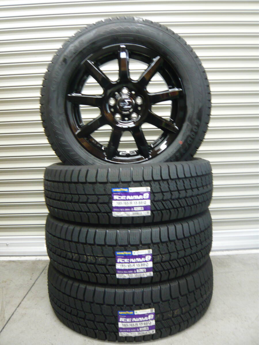 新品☆グッドイヤーアイスナビ8☆185/65R15☆スタッドレスタイヤセット☆新型シエンタ・シエンタ・プリウス拍卖