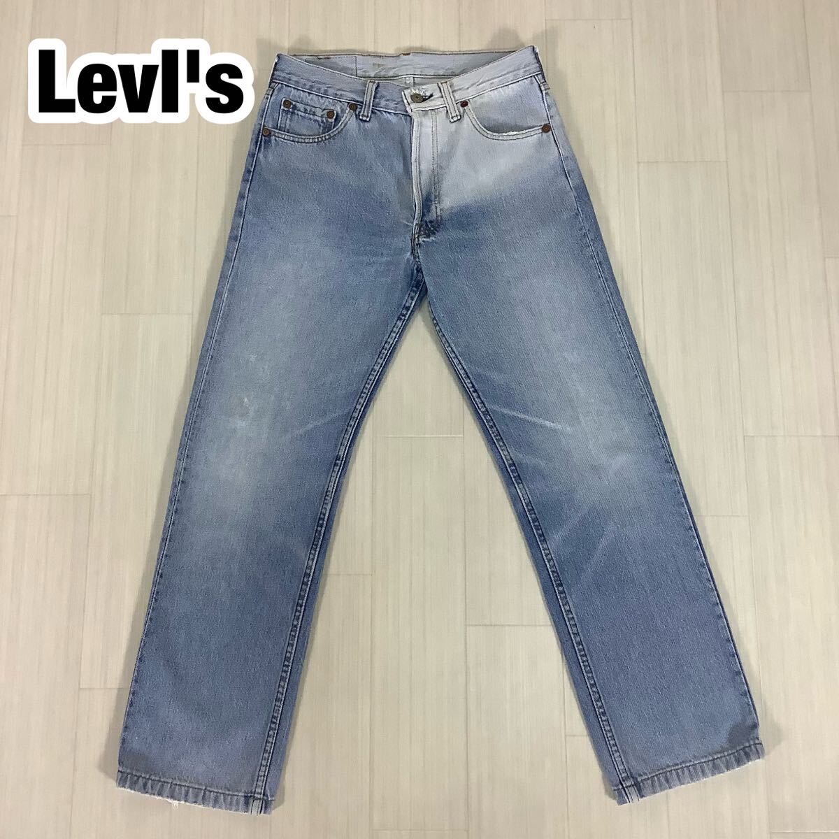 Levi LevI's 501 リーバイス ボタンフライ デニムパンツ ライトインディゴ ボタン裏刻印501 紙パッチ拍卖