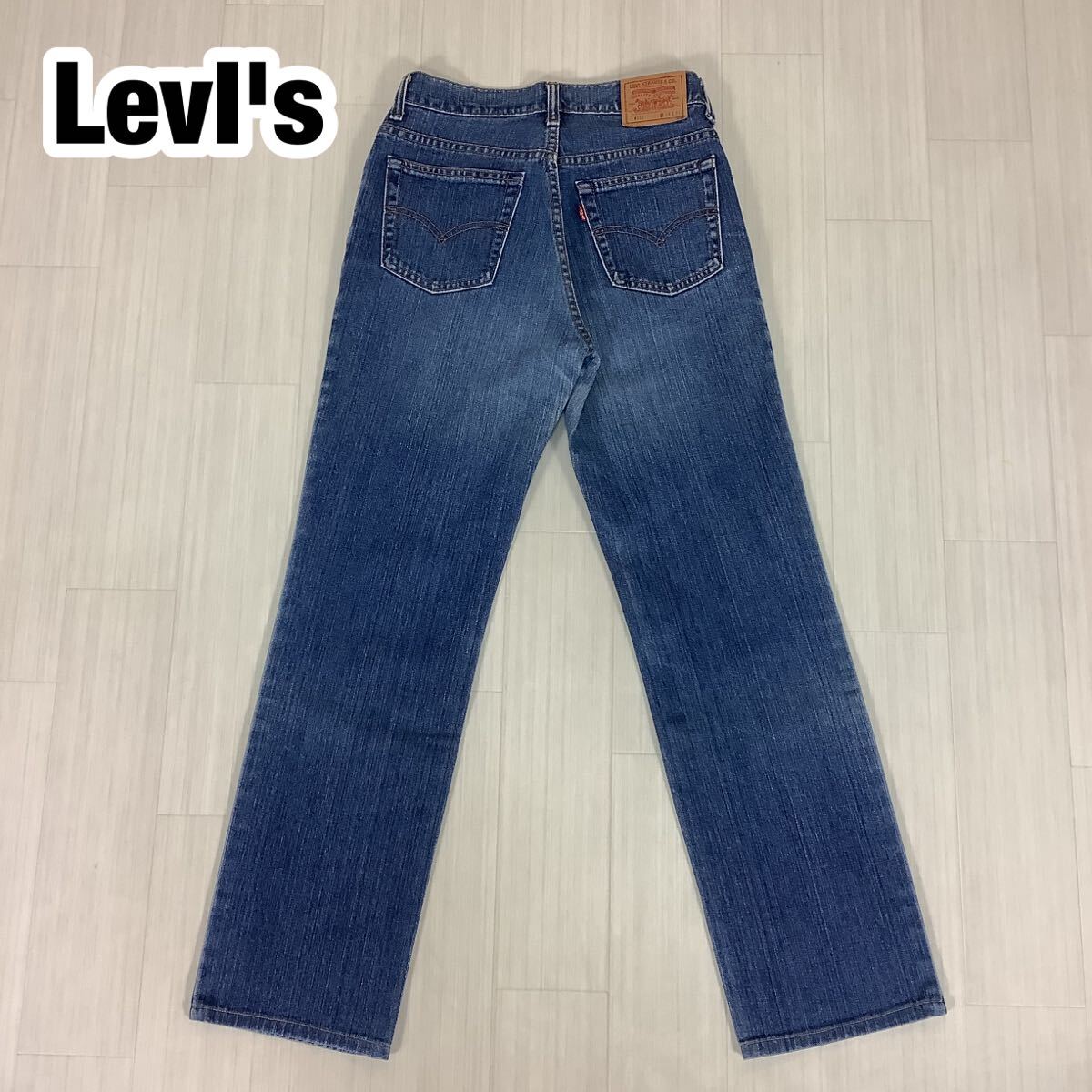 Levi LevI's W511 リーバイス デニムパンツ ストレート ジーンズ W29 L32 インディゴ ブルー 紙パッチ拍卖