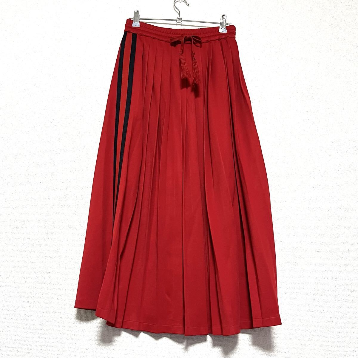 GUCCI グッチ サイドライン シェリーライン ジャージプリーツスカート S拍卖