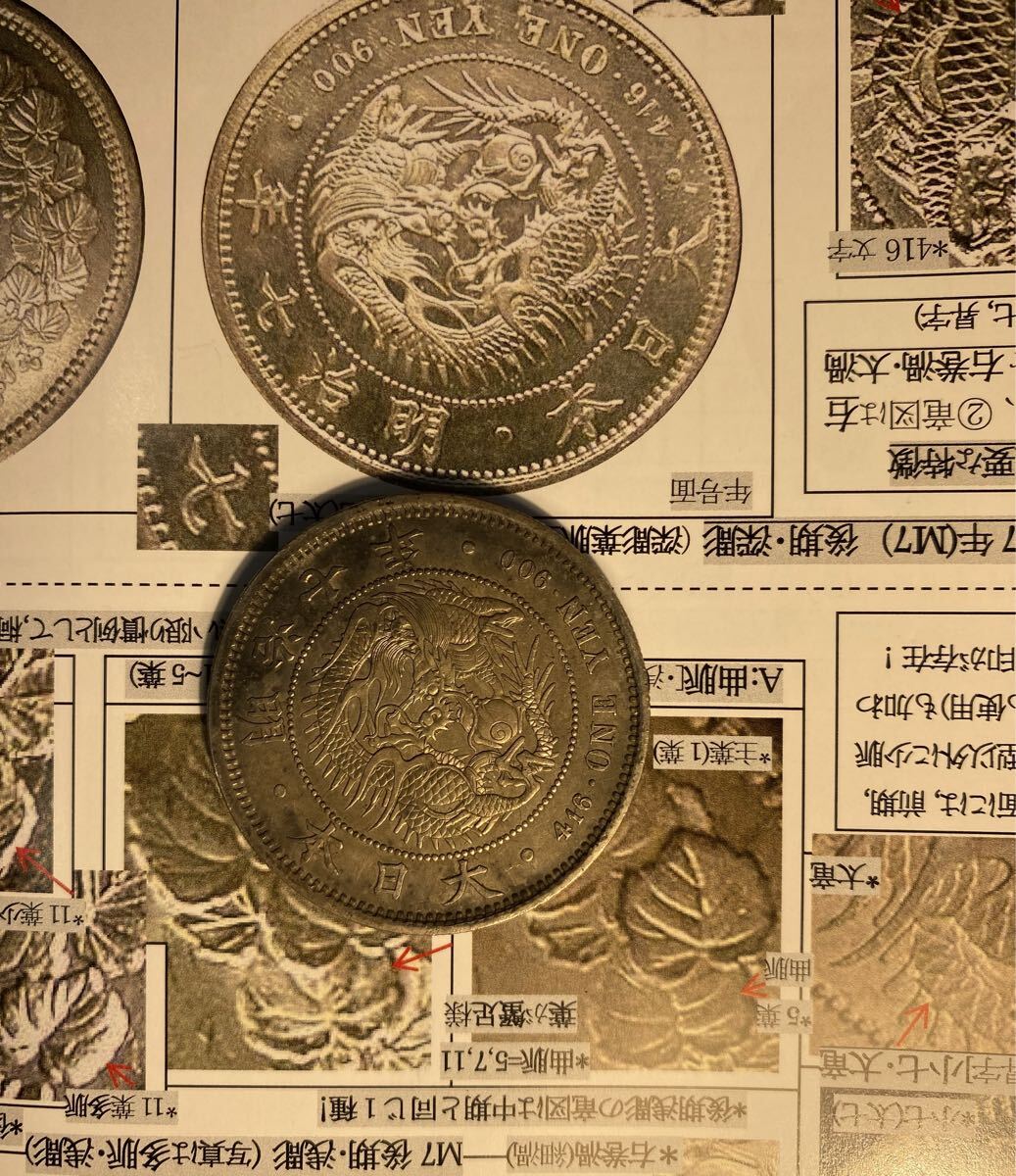 銀貨 一円銀貨 龍 明治七年   日本  希少 長期保管品 円銀拍卖