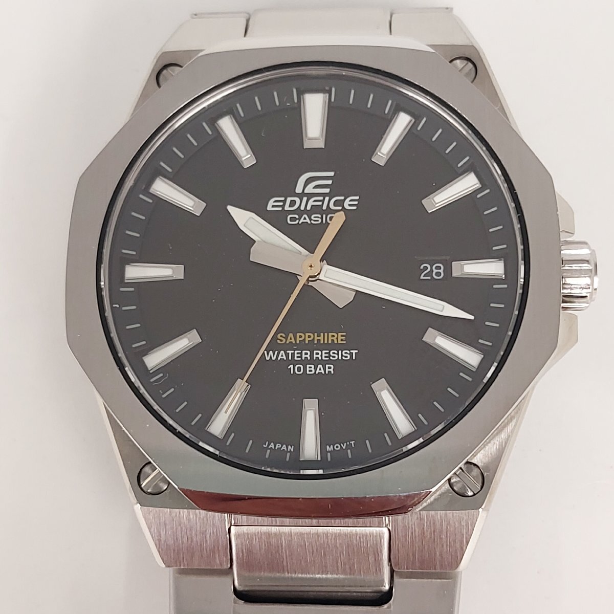 1780@カシオCASIO エディフィス EFR-S108DJ-1AJF ステンレススチール クォーツ 10気圧防水 シルバー メンズ【0924】拍卖