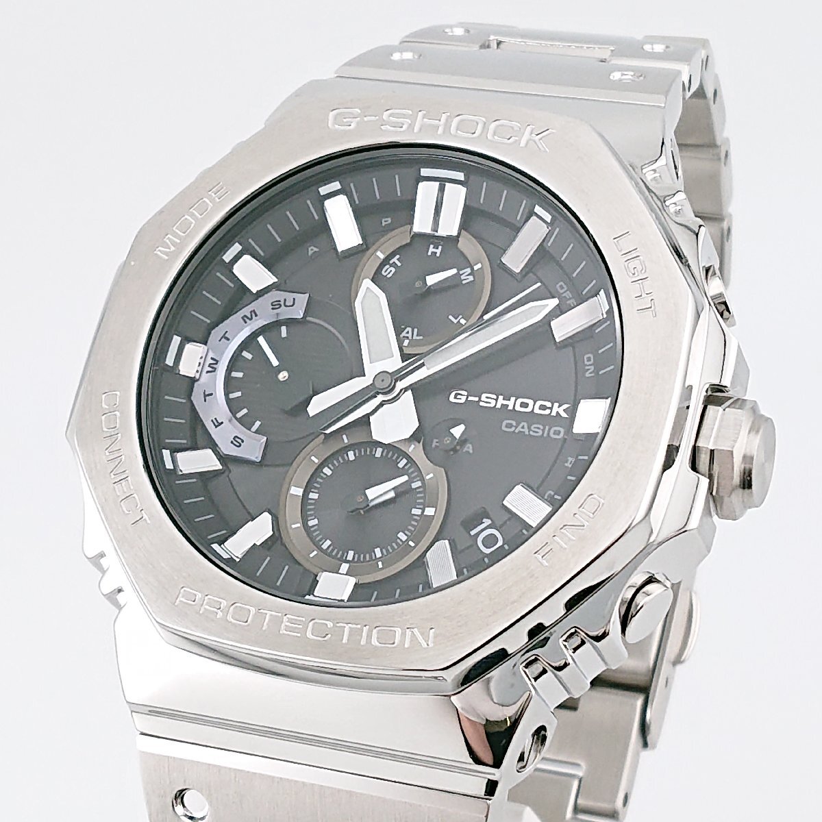 1809# 【訳あり品】 カシオ/CASIO 腕時計 ジーショック G-SHOCK GMC-B2100D-1AJF 電波ソーラー デイト 20気圧防水 シルバー 【0924】拍卖