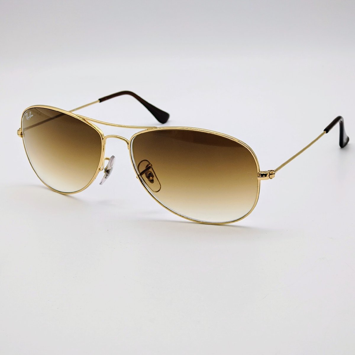 1852♪ Ray-Ban レイバン COCKPIT RB3362 サングラス 001/51 サイズ59 ポリッシュアリスタゴールド ライトブラウン グラディエント【0924】拍卖