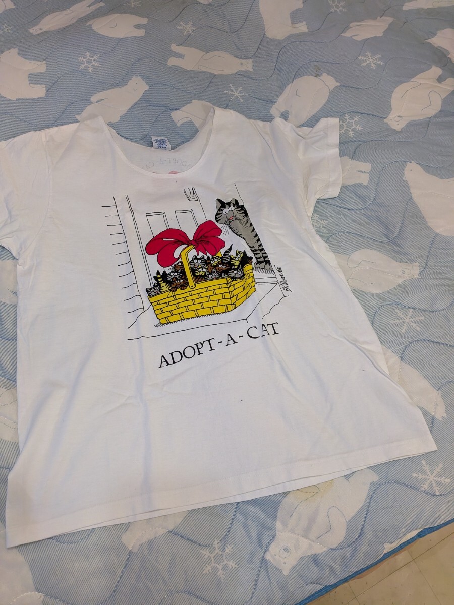 猫 Crazy Shirts クレイジーシャツ クリバンキャット ヴィンテージTシャツ~ラージサイズ 未使用拍卖