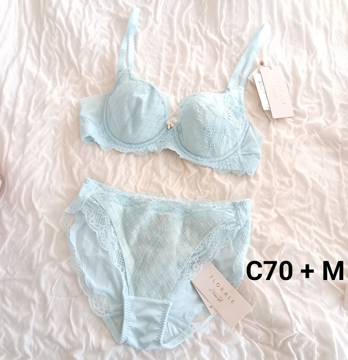 C70 Мトリンプ ブラジャー ショーツ セットフロラーレ 高級ライン 新品未使用品拍卖
