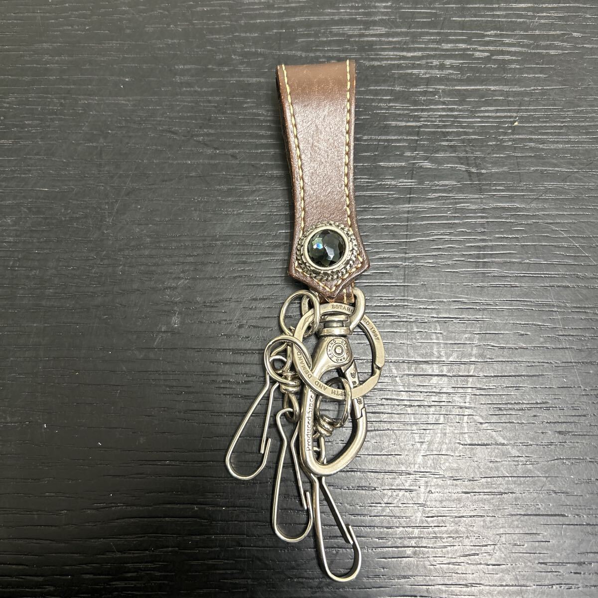 depth and demand レザー キーホルダー キーリング ベルトループ 革 中古品 小物 ファッション小物 拍卖