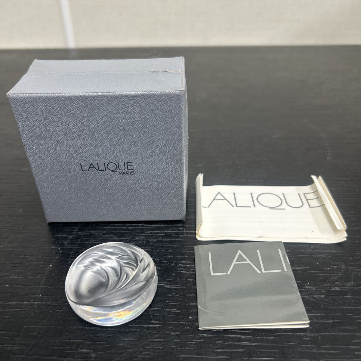 LALIQUE 箸置き ラリック クリスタル ガラス クリスタルガラス ガラス工芸 箱付 コレクション 高級 キッチン拍卖