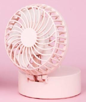 携帯ファン ピンク 首掛け式&置き型 ハンディファン 角度調整 ハンズフリー ネックファン ミラー付き ネックストラップ USBケーブル拍卖