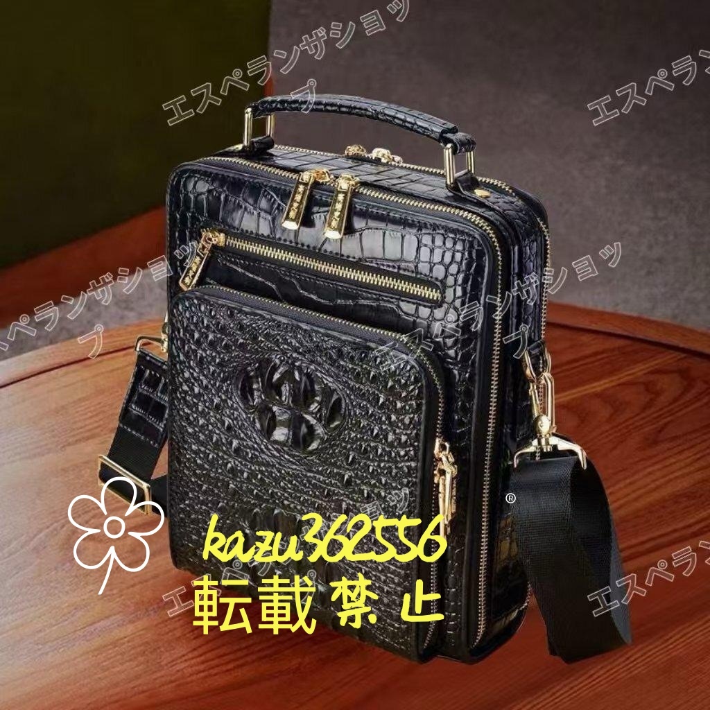 人気の新作!斜め掛け多機能バッグ◆本革高級メンズバッグ拍卖