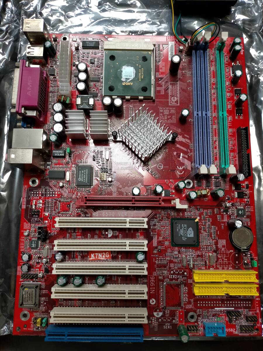 ★MS-6570 Ver:1 AMD Athlon XP 1800+ 1.53GHz/ Socket 462/ Socket A 拍卖