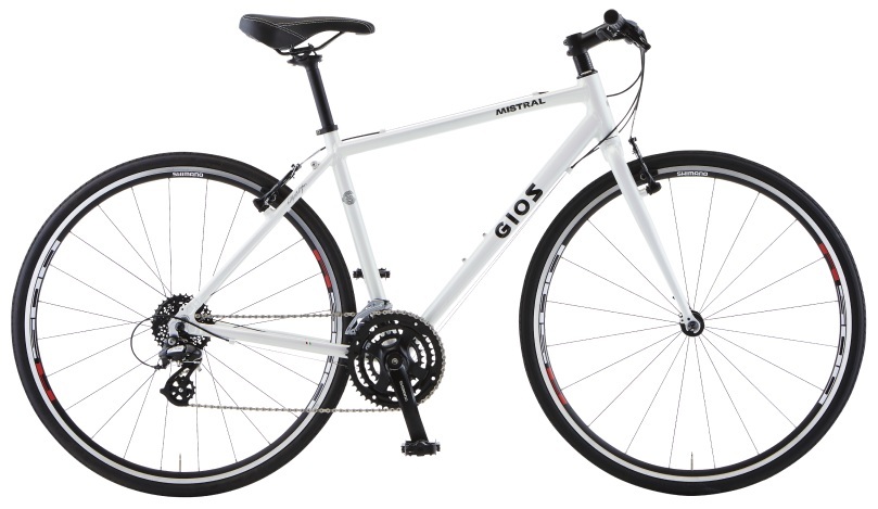 純正スタンド(¥3,300)付 送料込 25GIOS ジオス MISTRAL ALEX ミストラル アレックス Vブレーキ 480 165-180 ホワイト拍卖