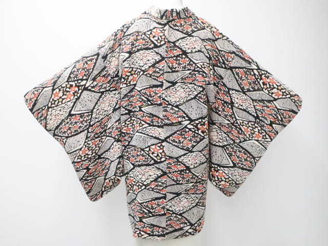 《古美術京松》リサイクル着物 昭和レトロ 羽織 金彩 羽織紐別売り 正絹 身丈約78.5cm 裄丈約62.5cm kyo7z09-1135拍卖