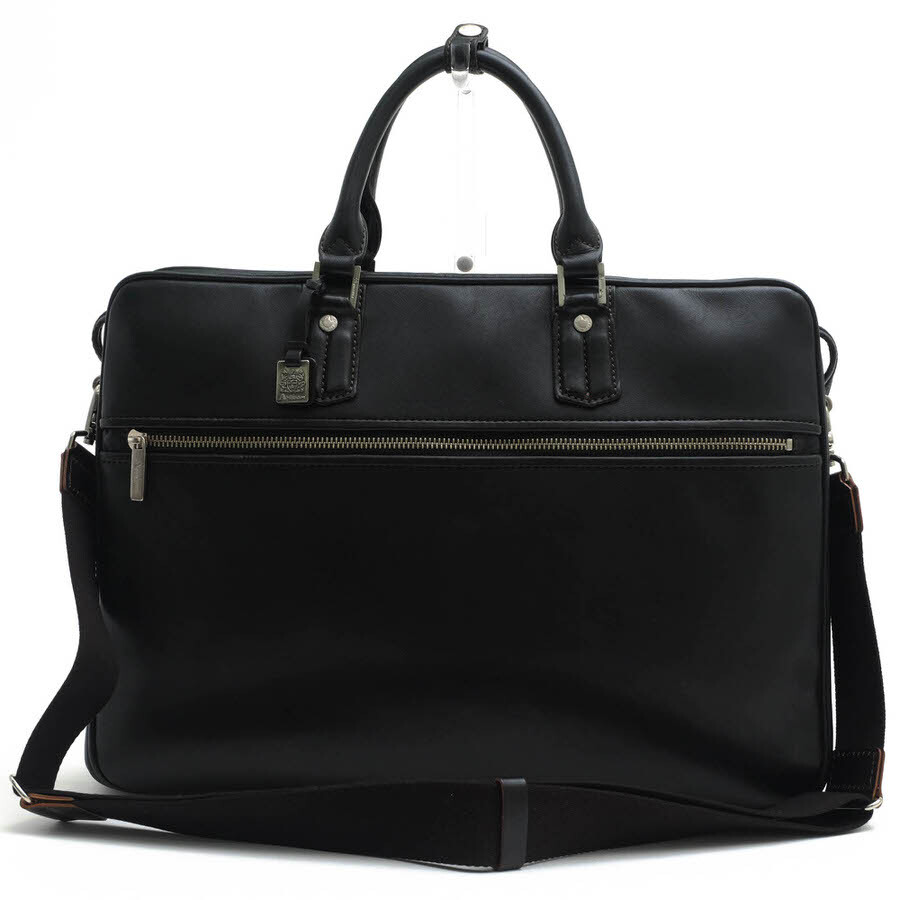 Aquascutum アクアスキュータム ビジネスバッグ 牛革 ダブルコンパートメント 2WAY ショルダーバッグ拍卖