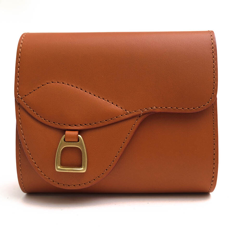 ITAGAKI イタガキ 財布 E118 鞍 札入れ 牛革 小銭入れあり 三つ折り拍卖