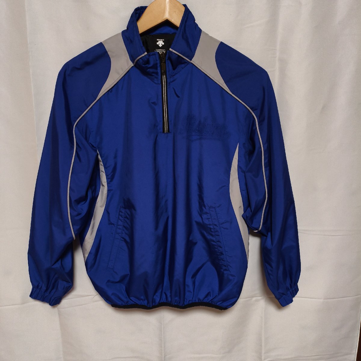 デサント製 ハーフジップジャケット( 青)現状渡し◆USED F拍卖