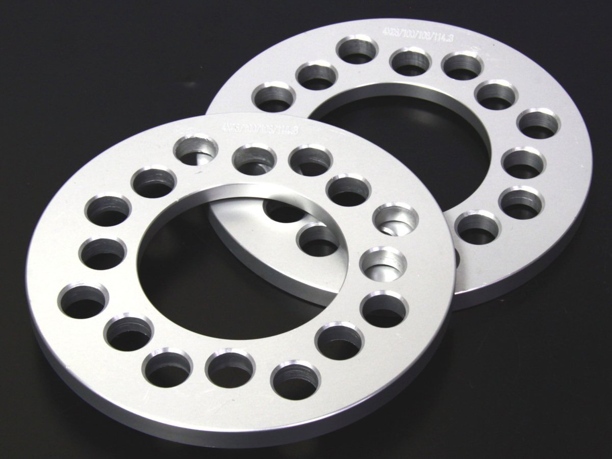 アルファロメオ 5穴 PCD110 10mm厚 鍛造スペーサー 各PCD専用穴タイプ 左右セット2枚組拍卖