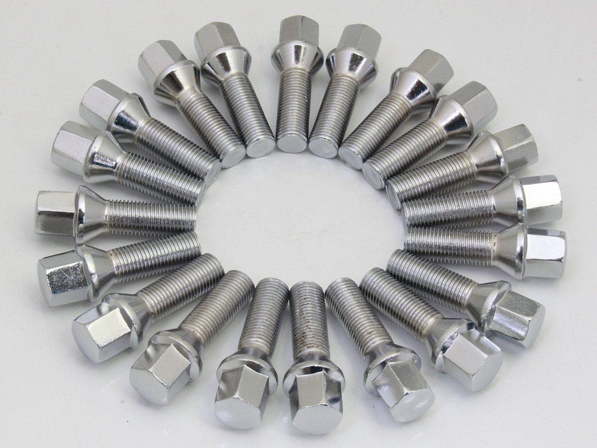 アルファロメオ 145 147 155 166 GT 4C Mito 他 M12(細) P1.25 60度 テーパー 首下45mm 16本セット拍卖