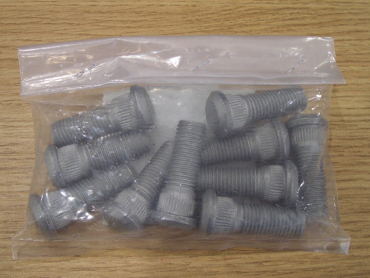 【日本製】 補修用ハブボルト スバル 中型車 M12 P1.25 43mm(スプライン8mm含む) 10本セット 純正同等品 品番28365FE001拍卖