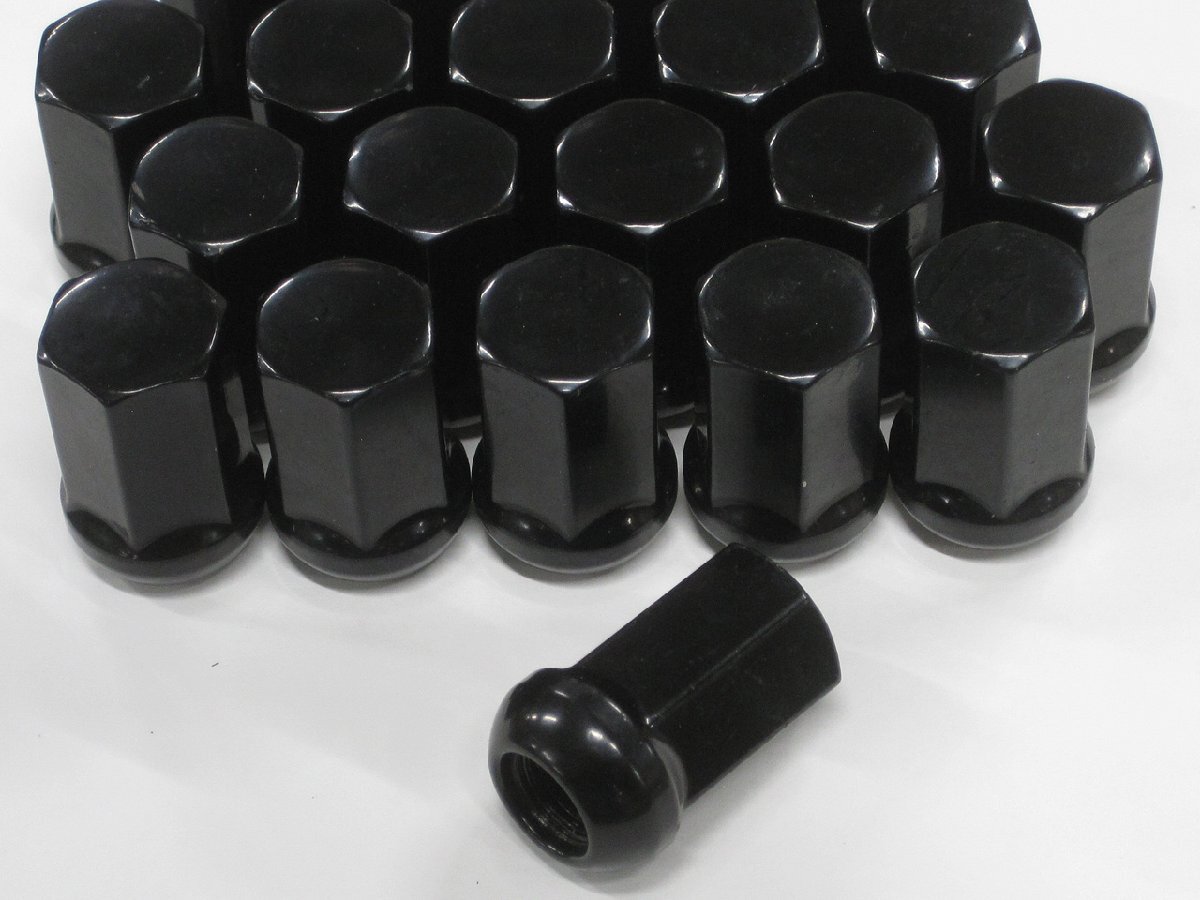 新品 ブラックメッキ ホンダ純正ホイール用ナット M12 P1.5 12R球面テーパー 19HEX(mm) 10個セット拍卖