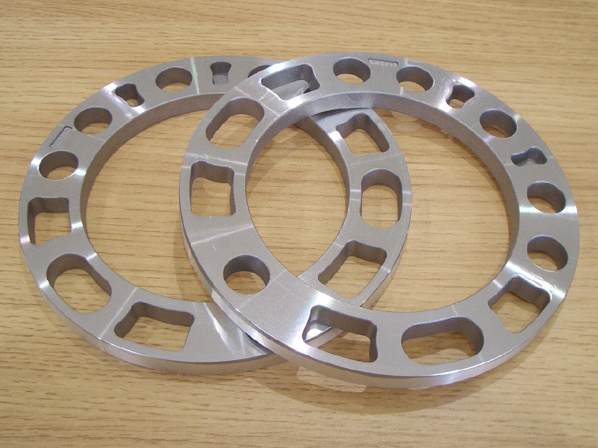 国産品 汎用スペーサー 10mm 厚 5穴 6穴兼用 適合PCD139.7mm ハブ径110mm 左右2枚組拍卖