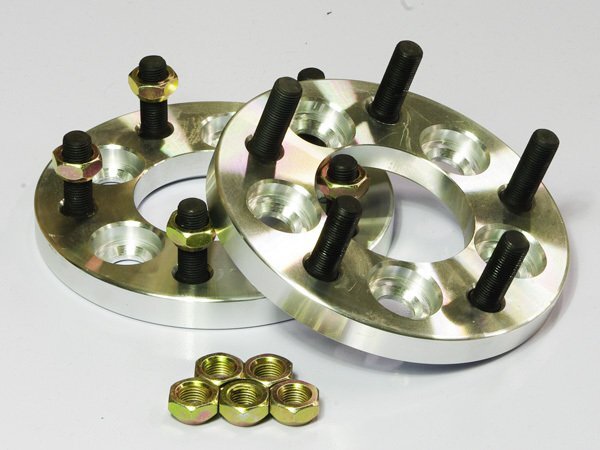 PCD変換ワイドトレッドスペーサー 5穴 PCD114.3(M12)→PCD112(M14) 15mm 2枚組 専用ナット付き拍卖