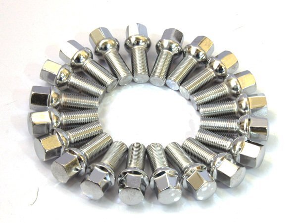 VW フォルクス・ワーゲン ゴルフトゥーラン 他 純正ホイール用球面ボルト 首下43mm 20本セット 15mmスペーサー用拍卖