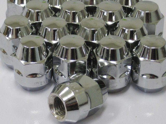 新品 クローム メッキ ダイハツ用 ホイールナット M12 P1.5 60度テーパー 21HEX(mm) 16個セット拍卖