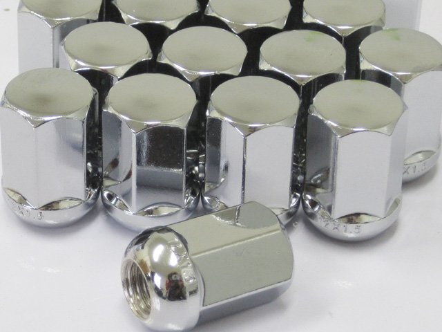 新品 クロームメッキ ホンダ純正ホイール用ナット M12 P1.5 12R球面テーパー 19HEX(mm) 16個セット拍卖