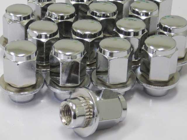 新品 クローム トヨタ純正ホイール用ナット M12 P1.5 平面座 21HEX(mm) 10個セット拍卖