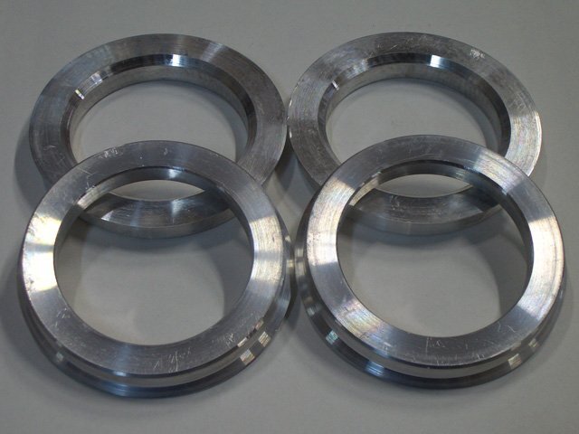 ミニ 4穴車 R50 R52 R53 ~R59 国産車用ホイール使用時のハブ径変換リング ツバ付 ハブリング 4個 ハブ径56mm用 外径73mm→内径56.1mm拍卖