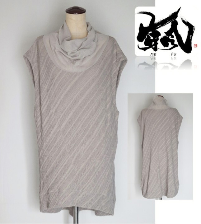 42,900円新品タグ付き【芽風 めふう センソユニコ】シフォン生地ネック ノースリーブチュニック 38 v7743拍卖