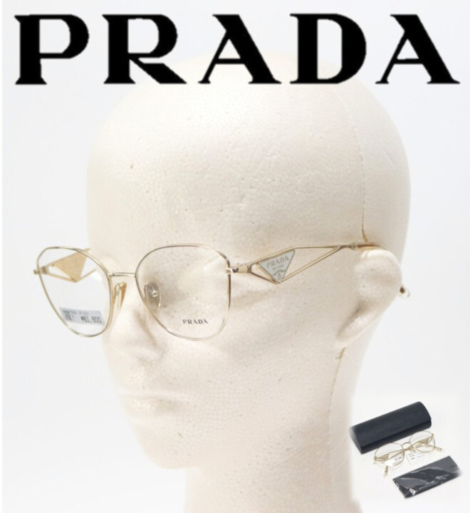 61,600円新品【PRADA プラダ】VPR52Z メタルフレーム フルリム 眼鏡フレーム v7712拍卖