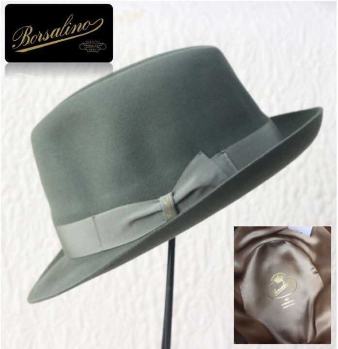 69,300円新品タグ付き【ボルサリーノ】QUALITA SUPERIORE ラビット ファーフェルトハット 60 v7755拍卖