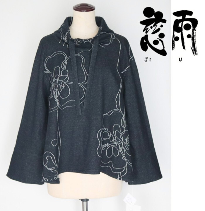 44,000円新品タグ付き【慈雨 ジウ センソユニコ】秋冬 厚手生地 糸あそぶ カットソー 40サイズ v7740拍卖