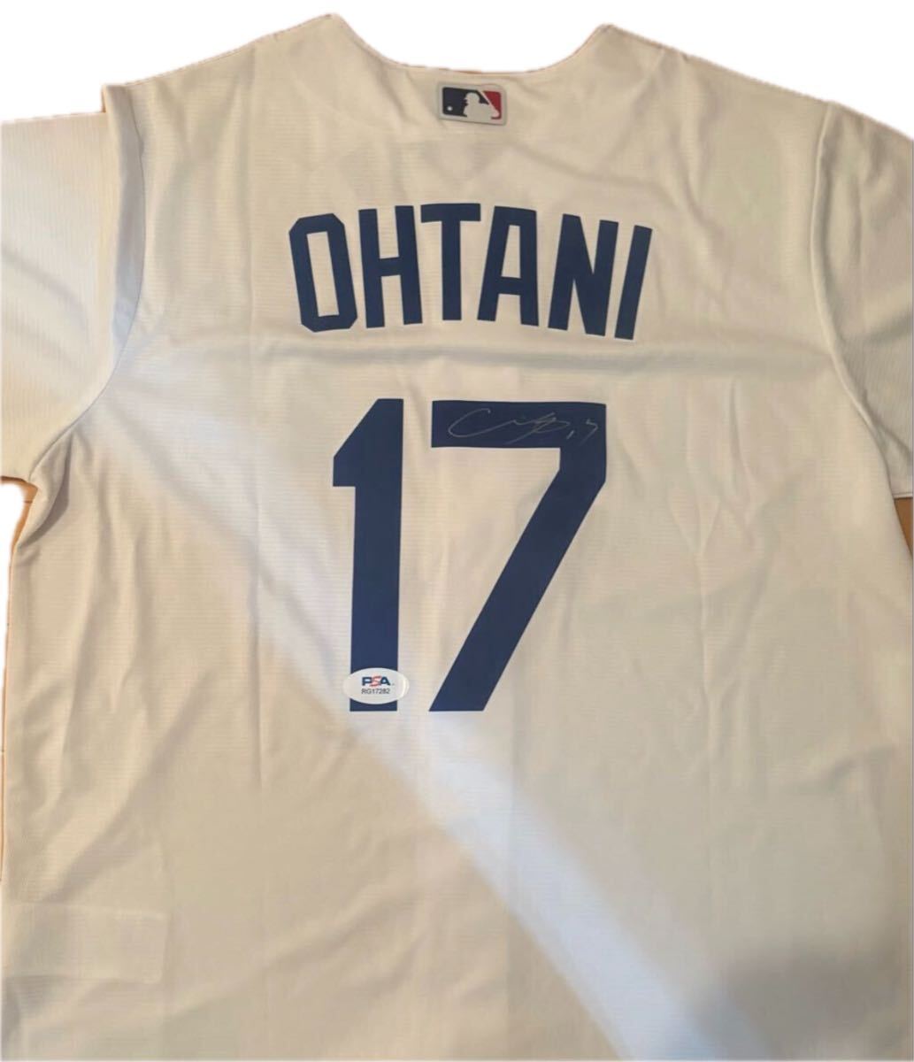 大谷翔平 直筆サインユニフォーム(JERSEY)・ロサンゼルスドジャース・アメリカ大手PSA/DNA証明書付 ドジャース 直筆サインユニフォーム拍卖
