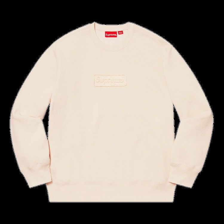 Supreme Cutout Logo Crewneck Natural Mサイズ シュプリーム カットアウト ロゴ クルーネック ナチュラル 新品 国内正規品 BOX LOGO拍卖