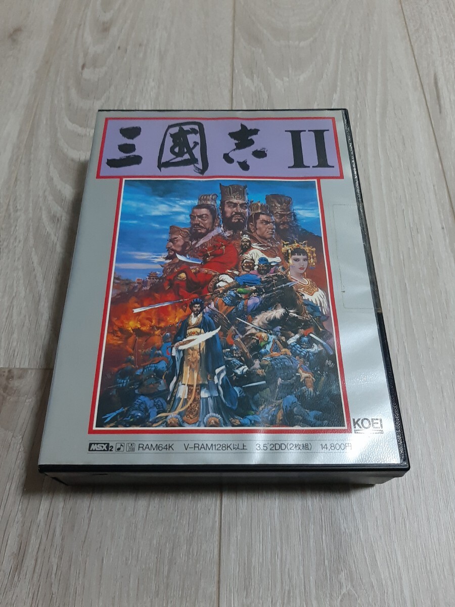 ★☆MSX2 3.5インチソフト 三国志 II 箱・説明書付き☆★拍卖
