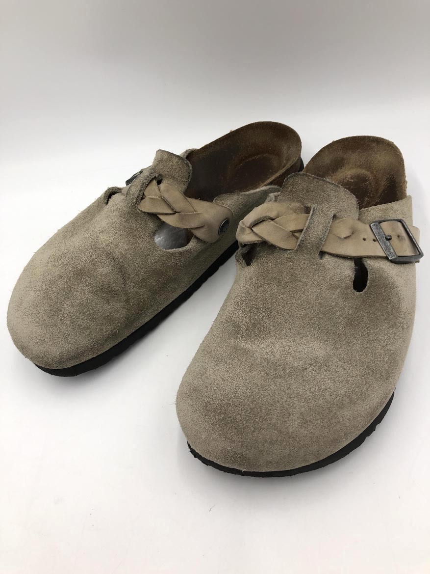BIRKENSTOCK ビルケンシュトック サボ サンダル size43/28.0/ライトグレー ■■ ☆ fkb1 メンズ拍卖