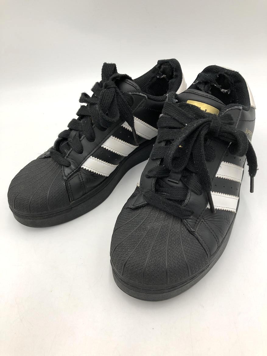 adidas アディダス スーパースターXLG IG9777 スニーカー size24.0/黒 ■■◎ ☆ fkc1 レディース拍卖